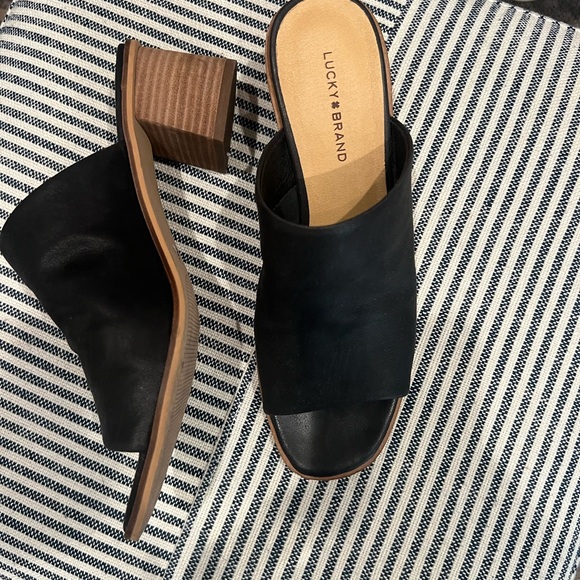 Lucky Brand Black Mules - Picture 2 of 3